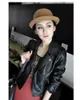 Women's Leather Jackets For Women Short Real Coats Shearling Black Sheepskin Collar Natural Pockets Zippers Spring/Autumn High Street