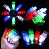 Parti Favorisi 10/30/60 PCS LED parmak Glow Lights Çocuklar İçin 6 Renk El Feneri Doğum Günü Cadılar Bayramı Malzemeleri Rave Lazer Oyuncakları