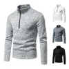남성용 후드 유럽 및 미국 스웨트 셔츠 플래키 세트 지퍼 디자인 단색 터틀 넥 언더 셔 크기 재킷 탑