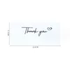 8.6*5.2cm White Color Thank You Paper Greeting Cards For Business Office Package Stationery Message Baking Shop Supplies