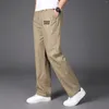 Calças masculinas personalizadas seu logotipo em linha reta perna larga esportes algodão causal moda calças masculinas bottoms roupas