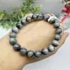 Bangle Natural Hawks Eye Stone Armband Handgjorda Crystal Quartz smycken Stretch Children Birthday Present 1st 10mm