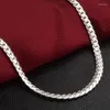 Chains 925 Sterling Silver Charms Necklace 16-24inch Chain High Quality For Woman Men Fashion Wedding Engagement Jewelry