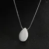 Chains 3X Personalized Teardrop Shape Of Waterdrop Cremation Urn Necklace With Fill Kit For Ashes Jewelry