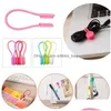 Overige Home Storage Organisatie Magnetische Twist Ties Sile Holder Clips Cord Wrap Sterke Holding Stuff S Organizer Voor Office Drop D Dhpef