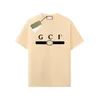 Designer T-shirt Summer Gu Brand T Shirts Mens kvinnor Kort ärm Hip Hop Streetwear Tops Shorts Klädkläder G-23