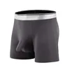 Cuecas masculinas sexy para homens macio respirável boyshort meninos plus size boxers de separação esportiva.