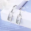 Dangle Earrings Hollow Rectangle 5a Zirconia Stone Pendant Drop Fashion Korean Style Memale Jewelry Accessoriesギフト