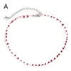 Choker Vintage Anklet Chain Personality Creativity Red Blood Drop Bracelets Hip Hop Punk Necklace Banquet Jewelry