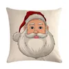 Pillow Christmas Printing Dyeing Sofa Bed Home Decor Cover Snowman/Santa Claus Print CoverH707