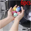 Other Laundry Products 6 Pieces Random Color Magic Pet Hair Removal Ball Fleece Cleaning Home Inventory Wholesale Drop Delivery Gard Dhyja