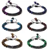 Vintage Braid Bracelets Men Real Chakra Tiger Eye Bangle 8 Mm Stone Beads Pulsera Handmade Women Faceted Hematite Buddha Jewlery B269I