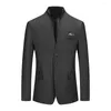 Men's Suits 2023 Standing Collar Small Suit European And American Casual Non Ironing Large Coat