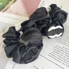 Elegant Fashion Designer Letter Hair Rubber Band Smooth cloth Hair Ring Bow Brand For Charm Women HairJewelry Hair Accessory High Quality