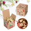 Gift Wrap Christmas Day Comes Calendar Candy Box 24pcs/set Party Favors Countdown Kraft Paper Packaging Container Carton