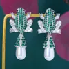 Висячие серьги Siscathy 2023, забавные серьги с имитацией жемчуга в виде лягушки для женщин, свадебная вечеринка, свадебные украшения в Дубае, букле D'oreille Femme