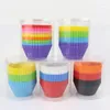 Bakeware Tools 32pcs 24pcs 12pcs Cupcake Wrapper Tray Case Baking Utensil Durable Colorful Liner Muffin Cup Birthday Party Decor