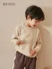 Pullover Sumcico Autumn/Winter Children "S 100 ٪ Cashmere Sweater Pullover Long Sleeve O-Neck Kids Warm Soft Cashmere Sweater Age2-15y 231016