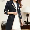 Women's Jackets Trench Coat For Women 2022 Autumn Casual Double Breasted Fe Long Trench Coats Plus Size Casaco Feminino Ladies WindbreakerL231016