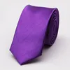 Markenmodedesigner 5cm Seidenkrawatten Solid Promi Pajaritas Gravata Slim Neck Dünne Krawatte