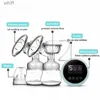 Breastpumps Double Electric Breast Pumps Touch Screen Single Double Nipple Suction Powerful Automatic Milk Pump For Maternity Breast FeedingL231119