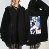 Sweat à capuche masculine Anime Blue Lock Itoshi sae imprime hommes Femmes Zip Vêtements surdimensionnés Manga Style Sweethirt Harajuku Unisexe Zizper Jacket