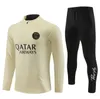 Paris Tracksuit 2023 2024 MBAPPE Crianças e Homens 23 24 PSGES Treinamento Terno Manga Longa Futebol Jersey Kit Uniforme Chandal Adulto Meninos FAN PLAYER VERSÃO