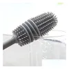 Reinigingsborstels Sile Cup Brush Scrubber Glasreiniger Keukengereedschap Lange steel Drinken Wijnglasfles Drop Delivery Huis Tuin Hou Dhozn