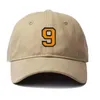 قبعات الكرة Lyprerazy Men للبيسبول Cap رقم 9 التطريز قبعة القطن المطرزة