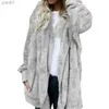 Manteau d'hiver à capuche en fausse fourrure pour femme, veste longue en fausse fourrure pour usage quotidien, L231121