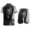 Chándales para hombres Finn Wolfhard Conjuntos para hombres Pantalones cortos casuales Fitness Camisa al aire libre Conjunto Verano Hawaii Traje de manga corta Ropa de talla grande