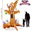 Giocattoli di Halloween 8Ft Scary Halloween Gonfiabile Albero Morto con Fantasma Zucche Tombstone Decorazione Esterna con Luce a Led Prato Festa Giocattoli Impermeabili 231016