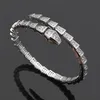 amour bracelet tennis designer bijoux femmes bracelet diamant beau serpent argent rose or bijoux plaque de cuivre fête mariage charme petite amie serpent bracelet8