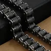 Chain Retro Heavy Brush Stainless Steel Motorcycle Bracelet 111M Wide Men Bike Biker Bracelets HipHop Jewelry 1923cm 231016