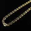 Mężczyzn 10K Solid Yellow Gold 2 5 mm Flat Mariner Link Style 16-24 cale 267y