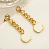 زهرة Hoop Diamond Earrings Stud Womener Engring arring Vintage Hollow Letter