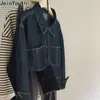 Kvinnors jackor vintage jeansjacka för kvinnor skörda toppar 2023 ropa mujer streetwear mode lösa outwear fickor avslappnad koreansk y2k kappa 27p7 231016