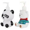 Liquid Soap Dispenser 2 Pcs Press Bottle Kids Body Wash Sub Bottles Holder Material Type Lotion Shampoo Refillable Child