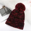 Inverno crianças gorro quente de malha santa presente de natal crianças pom pom bola chapéu infantil da criança chapéus de natal lã malha gorro boné