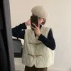 Trenchs de femmes manteaux coréens vintage sans manches lâche femme parkas gilet col en v chic bouton basique simple décontracté mode femmes