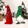 نيو فورست مان بيرد بيضاء دمية عيد الميلاد دمية غابة رجل الحياكة قبعة يجلس ديكور دمية