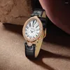 腕時計女性の豪華な時計レディーウォッチヴィンテージクォーツ腕時計30mウォータープルーフウォータードロップケースオーストリアクリスタルモップダイヤル