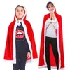 Christmas Costume Women Adult Children Hooded Cape Red Cloak European and American Christmas Unisex Cosplay Performance Costume