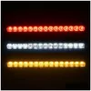 15 LED Trailer broms svansljus bar Stopp Turnlampor Vattentät monteringsremsa Röd för Marine Boats Golf Drop Delivery