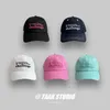 Ball Caps Rose Red White Baseball Cap Women s Summer Street Soft Top Sunshade Embroidery Alphabet ed 231016