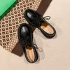 Geklede Schoenen Luxe Vrouw Schoen 2023 Lente Herfst Mode Casual Veterschoenen Britse Stijl Kleine Lederen Dikke Hak Dames Loafers