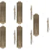 Curtain 5 Sets Religious Holy Scroll Metal Mezuzah Decor Catholic Prayer Adornment Retro House Quinceanera Decorations Tin Decorative