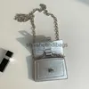 Cross Body Single Shoulder Crossbody Card Bag For Popular Silver Bag Fashionable Mini Chain Bag Forstylisheendibags