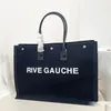 Rive Gauche Designer Tote Bags Large Capacity Beach Handbag Bag luxury Woman black Linen ravel Satchel Wallet Shopping Totes Wallets