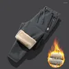 Men's Pants WINSTAND Plus Size 8XL Cashmere Winter Lambskin Warm Male Casual Fleece Trousers Sweatpants